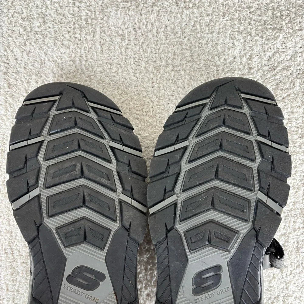 Skechers Sandals 10 Gray Blue Tresmen Garo River Adjustable Strappy Open Toe Men